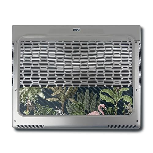Image of MightySkins Carbon Fiber Skin Compatible with Alienware X16 R1 (2023) Full Wrap Kit - Tropical Kingdom | Protective, Durable Textured Carbon Fiber Finish | Easy to Apply | Made in The USA