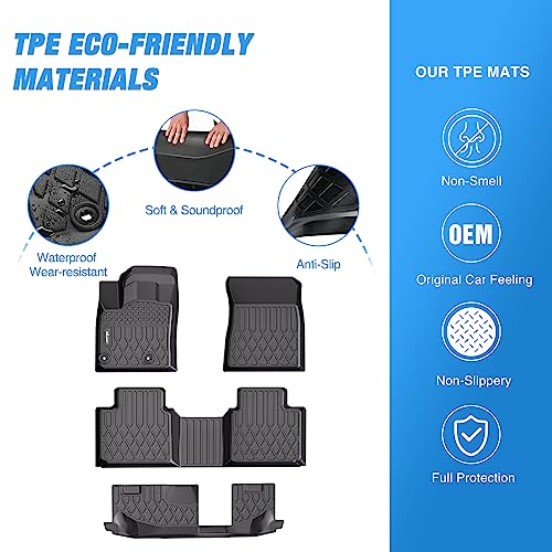 Image of Nilight TPE Floor Mats for Mitsubishi Outlander 2022 2023 2024 2025