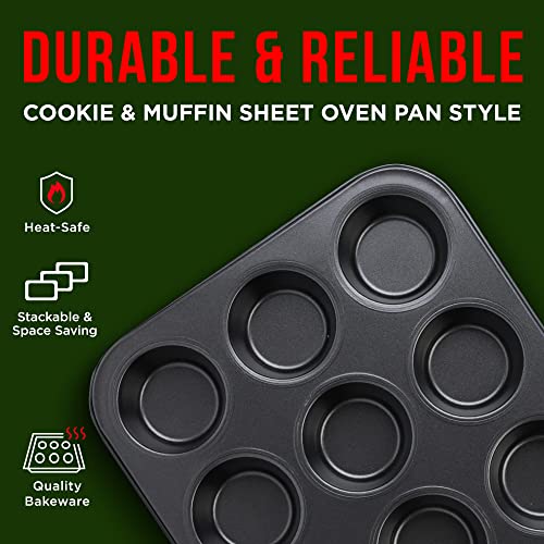 Baking Set – 6 Piece – Deluxe Non Stick Black Coating Inside And Outside – Carbon Steel Bakeware Set – Pfoa Pfos And Ptfe Free By Bakken #TOP3