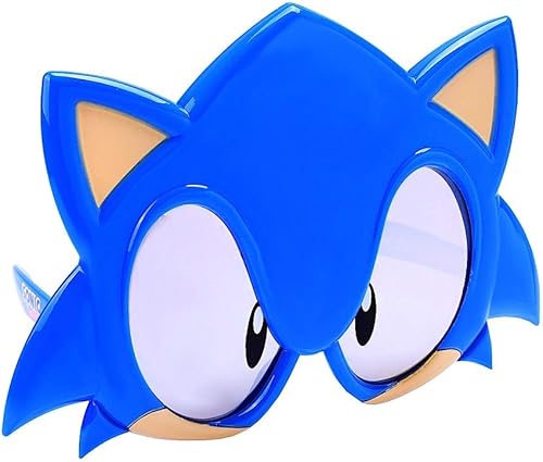Sun-Staches SEGA - Gafas de sol oficiales de Sonic the Hedgehog, accesorio de disfraz, talla única, Azul