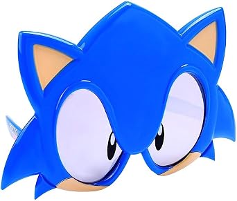 Sun-Staches SEGA Official Sonic the Hedgehog Sunglasses، Costume Accessory، One Size يناسب أكثر