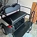Rear Flip Seat Back Seat Compatible with 2004-Up Club Car Precedent/Tempo/Onward Gas or Electric Models ，Folding Back Seat w/Handle Bar Roof Support