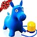 ToysOpoly Inflatable Bouncer Seat - Best for Physical Therapy, Increases Balance and Agility, Eco-Friendly + Free Foot Pump, Easy to Inflate (Blue) by ToysOpoly