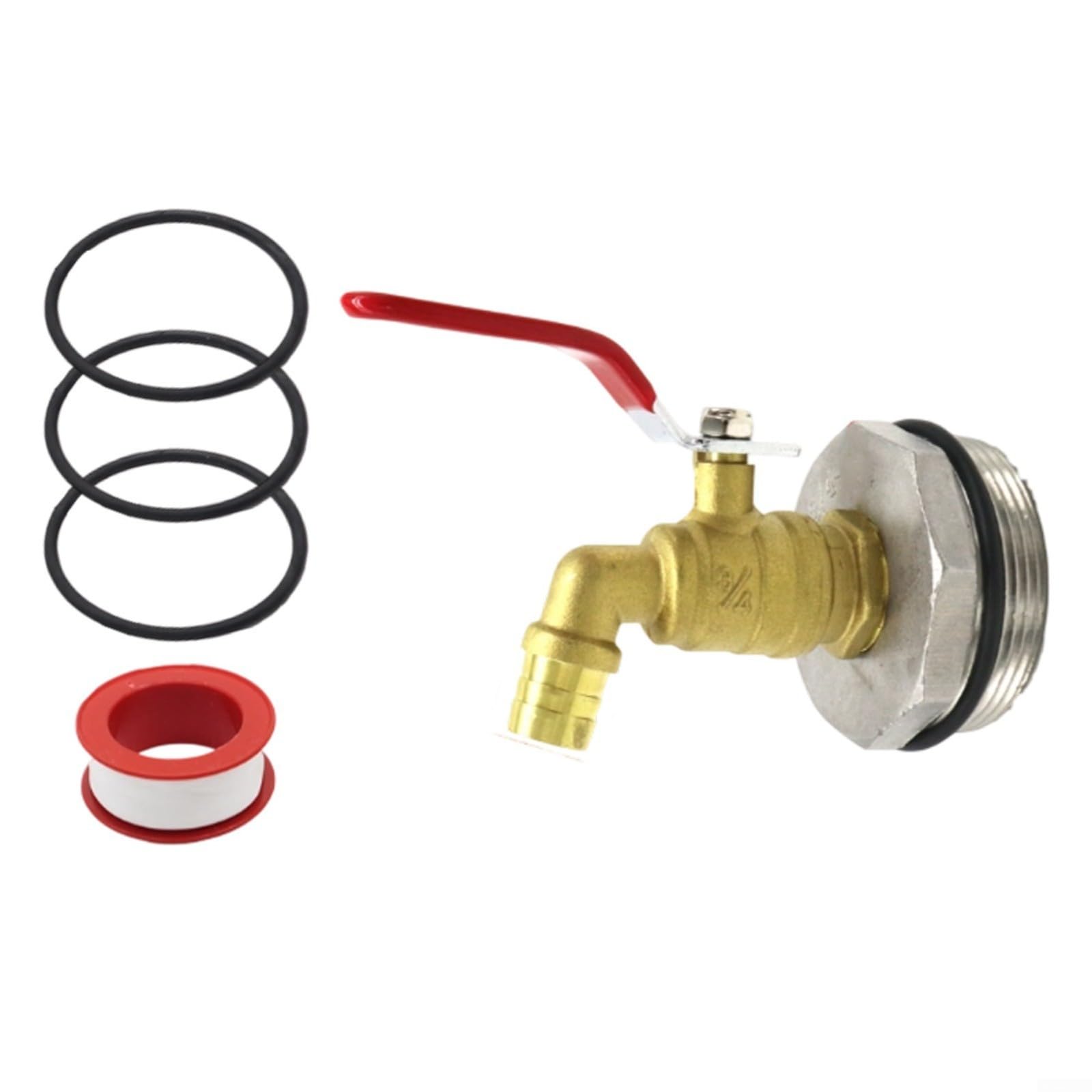 Trayne Robinet de distribution pour fûts d'huile de 200 L, construction en laiton, sortie de 15 mm de diamètre, design résistant aux fuites