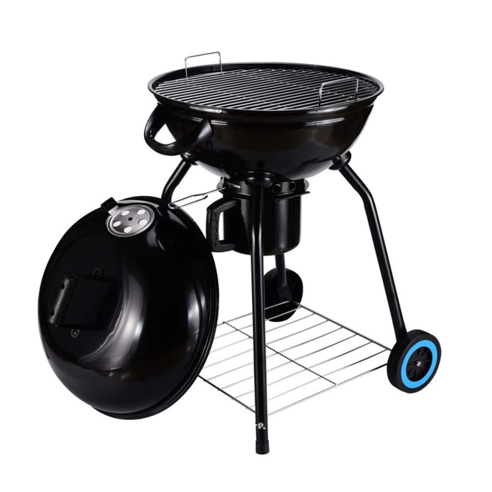 Original BBQ 24" Charcoal Kettle Grill Outdoor Portable BBQ Grill Backyard Cooking Stainless Steel for Standing & Grilling Steaks, Burgers, Backyard Pitmaster & Tailgating