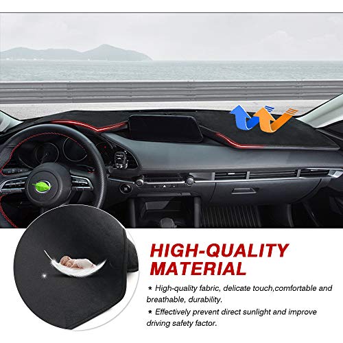 Tapis de protection tableau de bord Mazda 3 2019-2023 antidérapant UV - 5