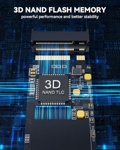 Image of RAOYI 512GB NVMe Internal Solid State Drive M.2 2280 PCIe Gen4x4 SSD, Up to 5000MB /s, Configure SLC Cache, Storage and Memory Expansion for PS5 Laptop Desktop
