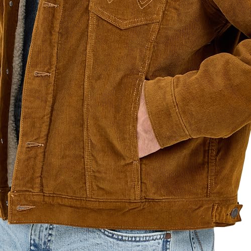 Wrangler Men's Monks Robe Sherpa Corduroy Jacket4