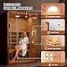 PABIMIA 2-Person Infrared Sauna, Smart App Control, WiFi & Bluetooth, Low EMF 1500W/120V LCD Heater, Indoor Home Sauna with Flame-Retardant Materials