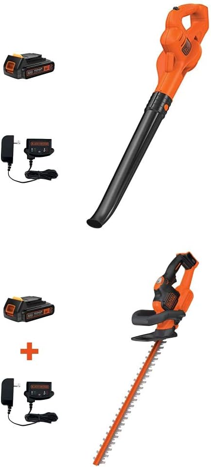 BLACK+DECKER LSW221 20V MAX Lithium Cordless Sweeper and hedge trimmer