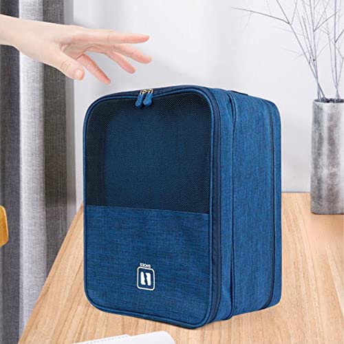Saco de Sapato de Viagem de 3 Camadas para Multiuso 3 Pares de Sapatos à Prova D'água Portátil Saco