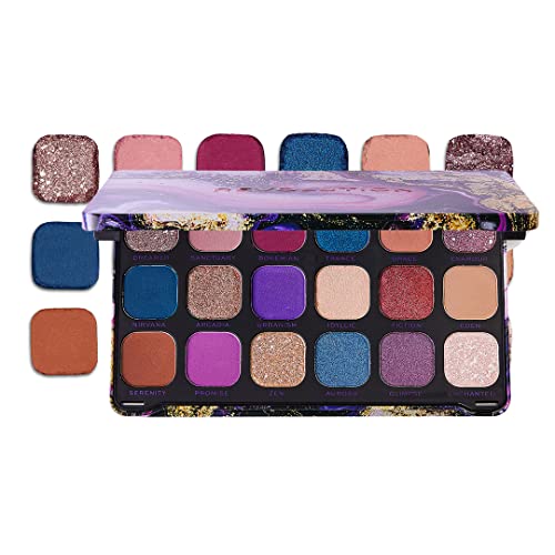 Image of Revolution Beauty London Forever Flawless,Eutopia,19 G Eyeshadows Palette| Long Wearing And Easily Blendable Eye Makeup With Shimmary & Matte Finish-19 G,Multi