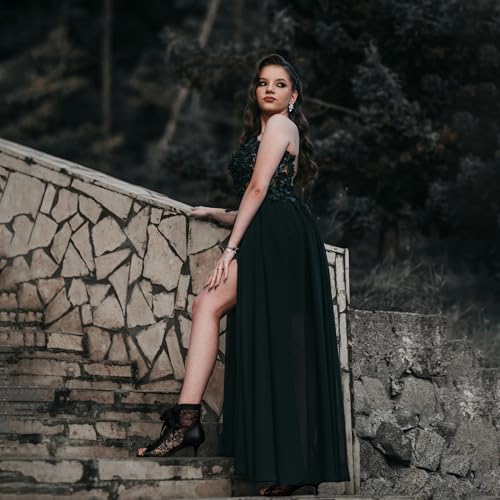 Women's Mesh Lace Booties Lace Up Ankle Boots Wedding Shoes Open Toe Kitten Heels Dressy Birthday Party2