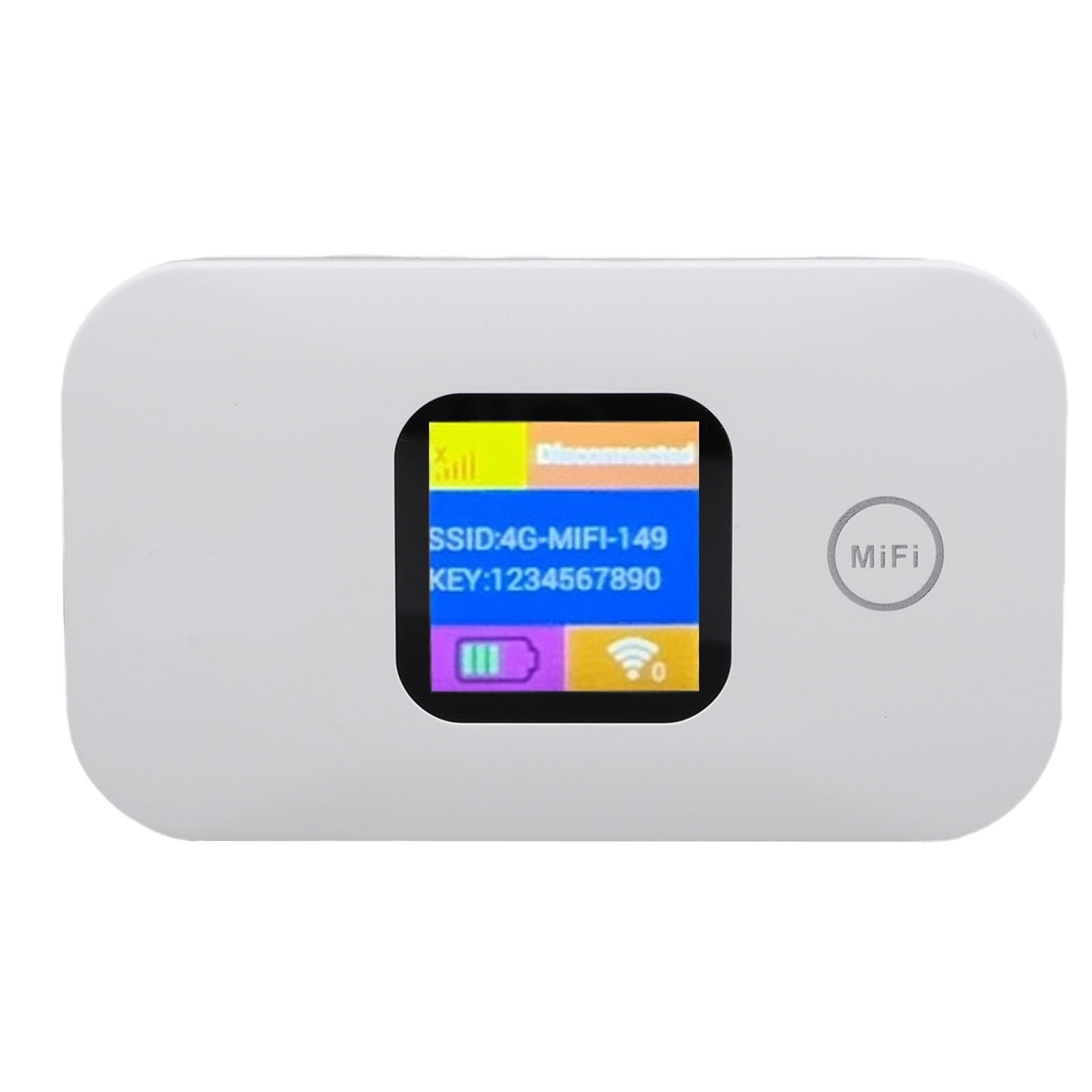 Cuifati 4G Hotspot Mobile WiFi Hotspot da Viaggio Router WiFi con Batteria da 2100 MAh e Display LED per il Campeggio di Viaggio Fino a 10 Dispositivi 300 Mbps