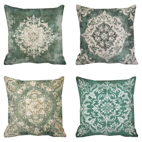 Coussins canapé exterieur imperméable 35x35 rétro bohême