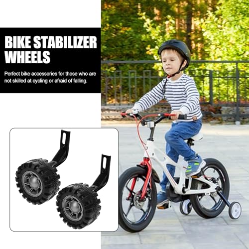 Ruedas de Entrenamiento para Bicicleta INOOMP de 12 Pulgadas, Negro, Estabilizadores Auxiliares para Equilibrio y Seguridad miniatura 7