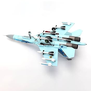 Amazon | 1/72 ウクライナ空軍 SU-27 側面戦闘機モデル合金