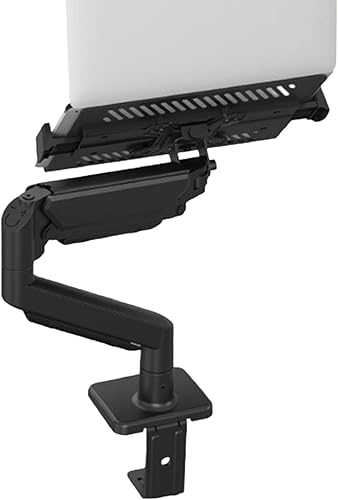 Miniatura 2 de Telescopic Stand for Laptop Display, with Stable Elevation Support, Black, Computer Bracket Adjustable Display Arm, Tablet Holder Desktop Clamp