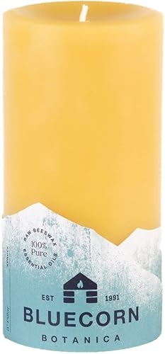 Miniatura 1 de Bluecorn Botanica - Vela perfumada con aceite esencial de abeto, 3 x 6 pulgadas