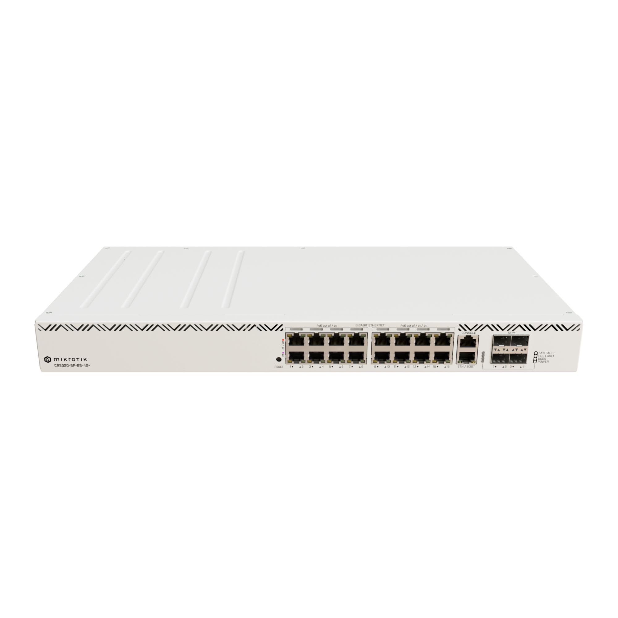Mikrotik Crs320-8P-8B-4s+rm Switch Di Rete Gigabit Ethernet [10/100/1000] Supporto Power Over Ethernet [poe] (cloud Router Switch - Crs320-8P-8B-4s+r
