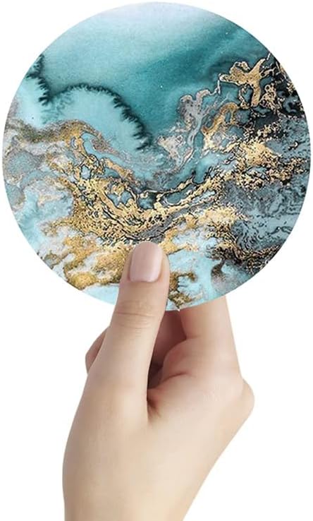 98578 コーヒー ティー ドリンク 吸収性 マーブル パターン コースター セット レストラン マグ カップ コルク ベース ホ