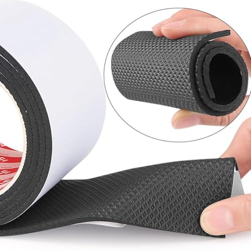 Image of Non-Slip Shoe Sole Protector For Men & Women | Self-Adhesive Rubber Grip Tape | Cuttable Anti-Skid Sole Repair Patch Roll (1M x 10CM)