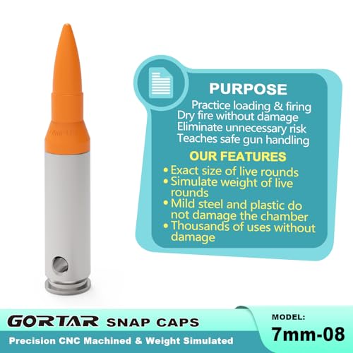 Image of Snap Caps Training Dummy Rounds Practice Safe Loading Firing Close to Real Weight