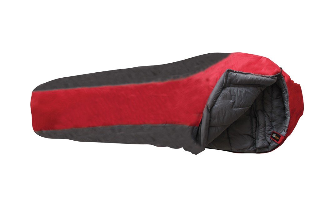 Mid-Size/Youth Mummy Sleeping Bag: Frontier by Moose Country Gear Waterproof ~ Zero Degree F. 0-Degree F. Red