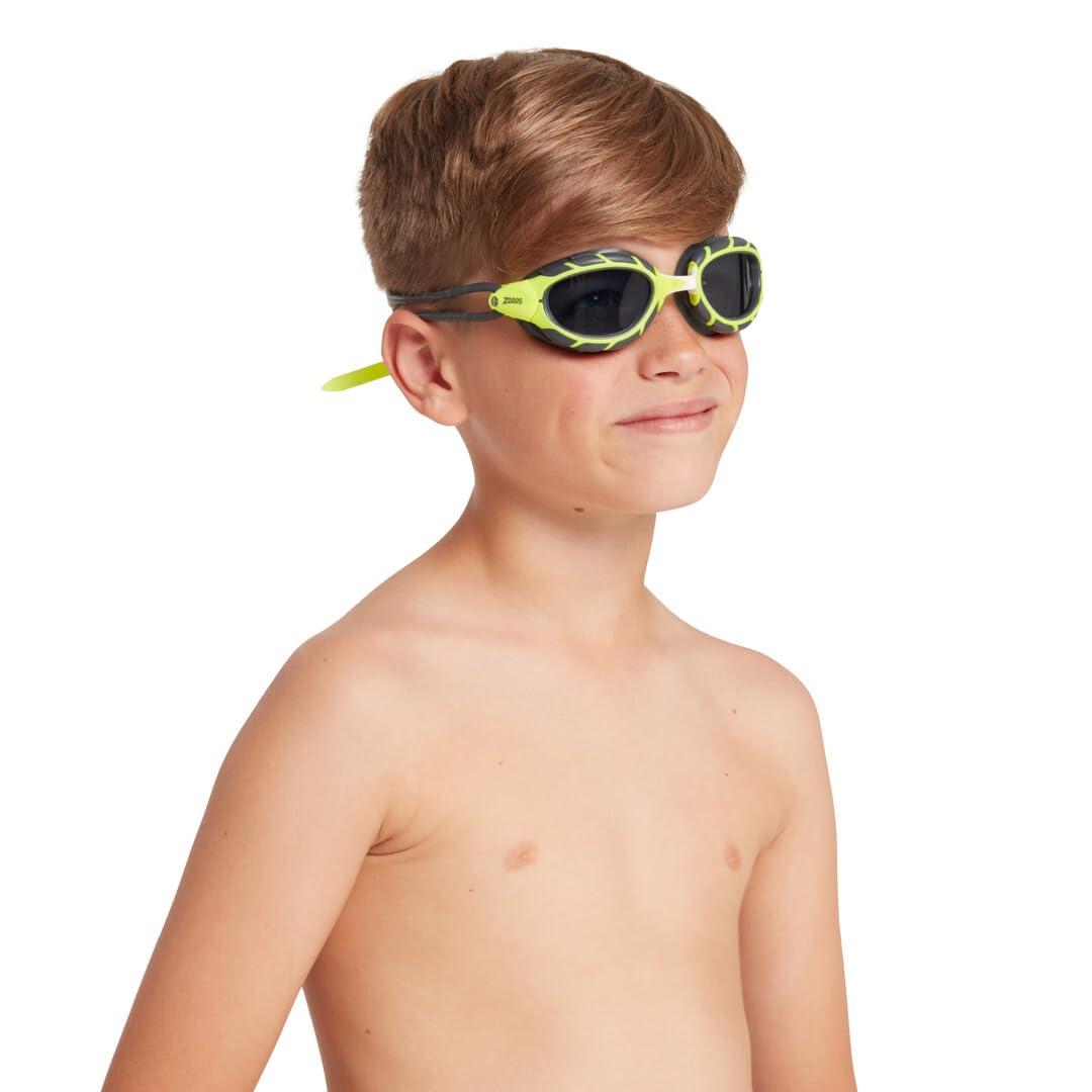 Zoggs Predator Junior Lime Grey Tint Smoke, Lime/Grey/Tint Smoke, Junior 6-14yrs - Image 3