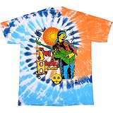 Liquid Blue Mens Jimi Hendrix Sun Moon Experience T-Shirt, Tie Dye, Large US