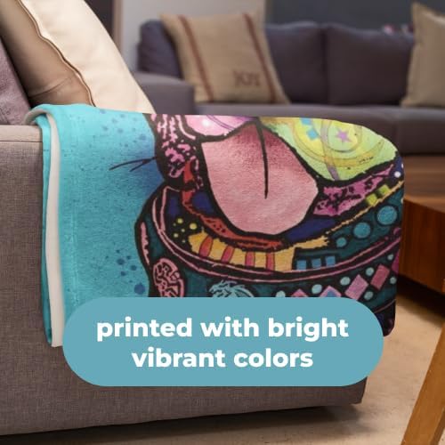 Miniatura 6 de Dawhud Direct Dean Russo - Manta de forro polar de perro de rescate, 75 x 90 pulgadas, para cama o sofá, manta de felpa suave con estampado de perro