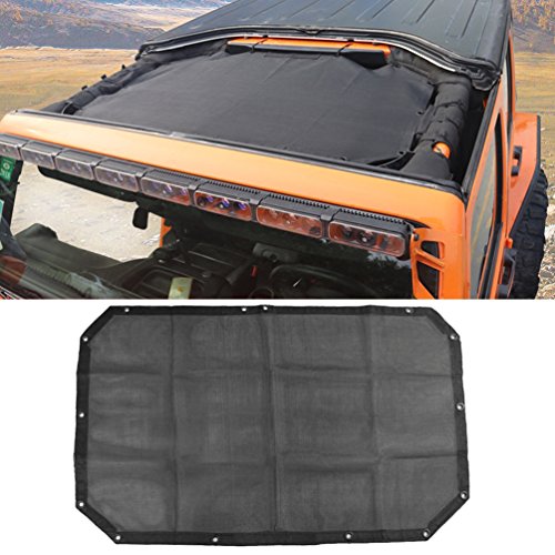 Mesh Bikini Top Sunshade for Jeep Wrangler Unlimited JK JKU 2007~2017 UV Protection