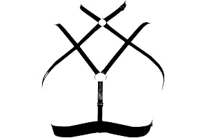 Black Strappy Chest Harness: A Gothic Glamour for Fashion-Forward Women