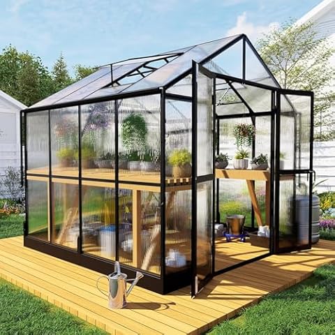 HOWE 8x8 Aluminum Outdoor Greenhouse Cover