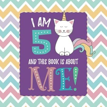 Paperback I Am 5 and This Book is About Me!: Writing and Drawing Prompts for Five Year Old Girls Book