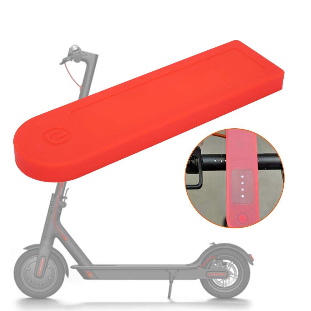 VGEBY Scooter Panel Kılıfı, Evrensel Su Geçirmez Silika Jel Ekran Paneli Kapak Gövdesi Elektrikli Scooter İletken Plakası Ekran Kapağı İçerir Electric Scooter M365 (Kırmızı) ile Uyumlu