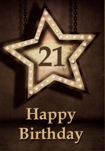 Happy 21st Birthday Greeting Card Age 21 Cards Blank Inside For Your Own Message Cover