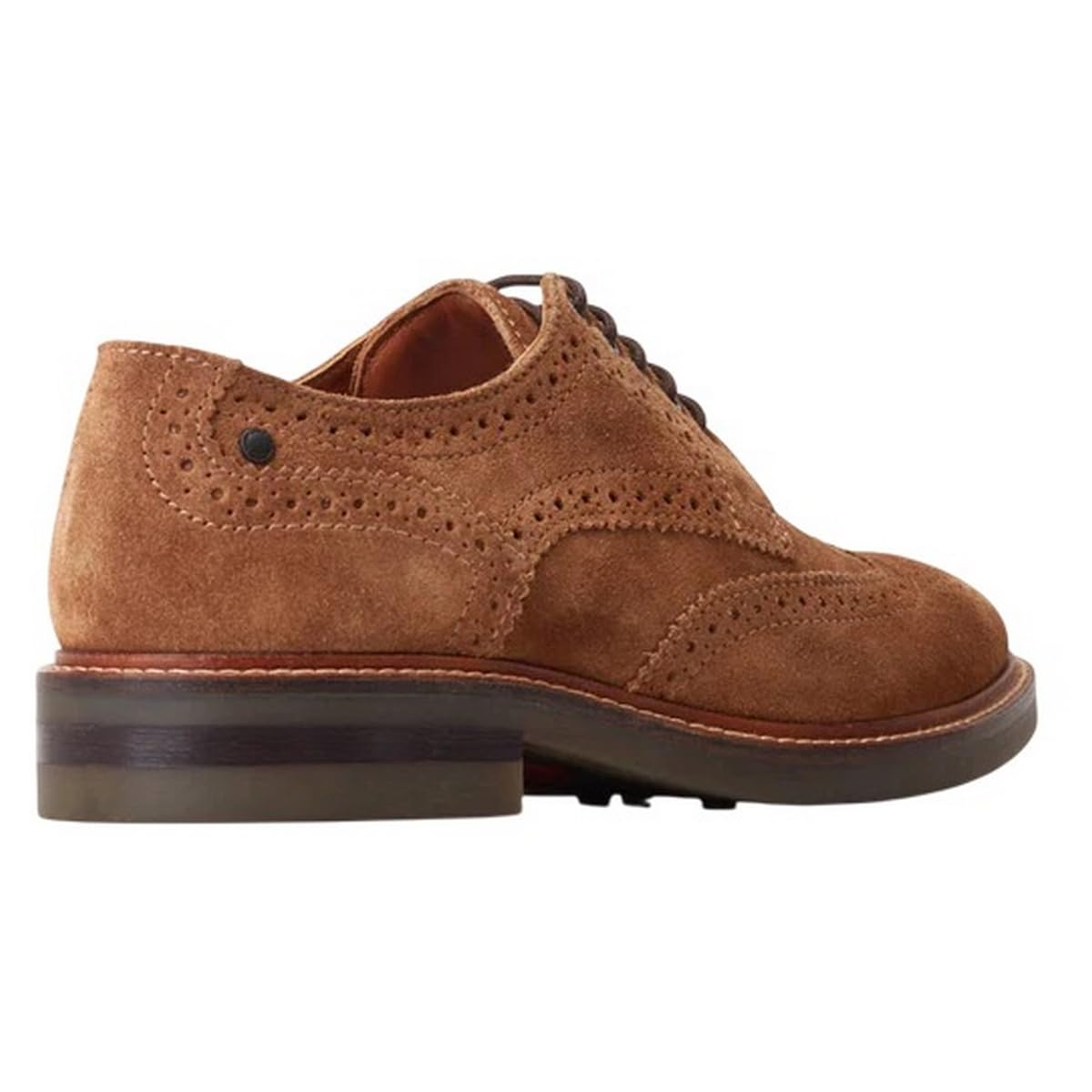 Base London Hatfield Brogue buty męskie z zamszu