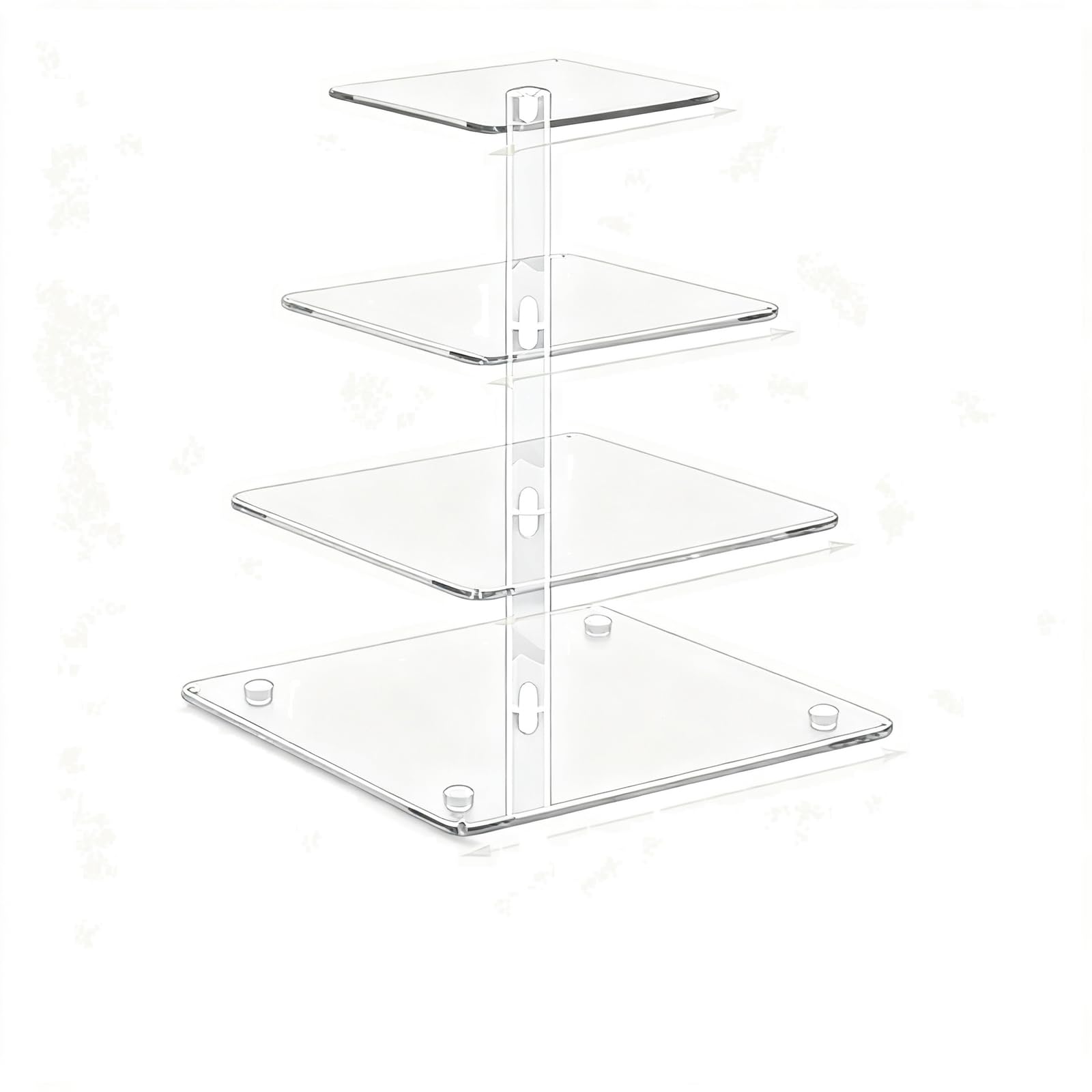 KIXZSAZ 3 Tier Cupcake Stand Clear Cupcake Stand Showcases 50 Cupcakes With Sturdy Food Grade Acrylic Tower Crafted