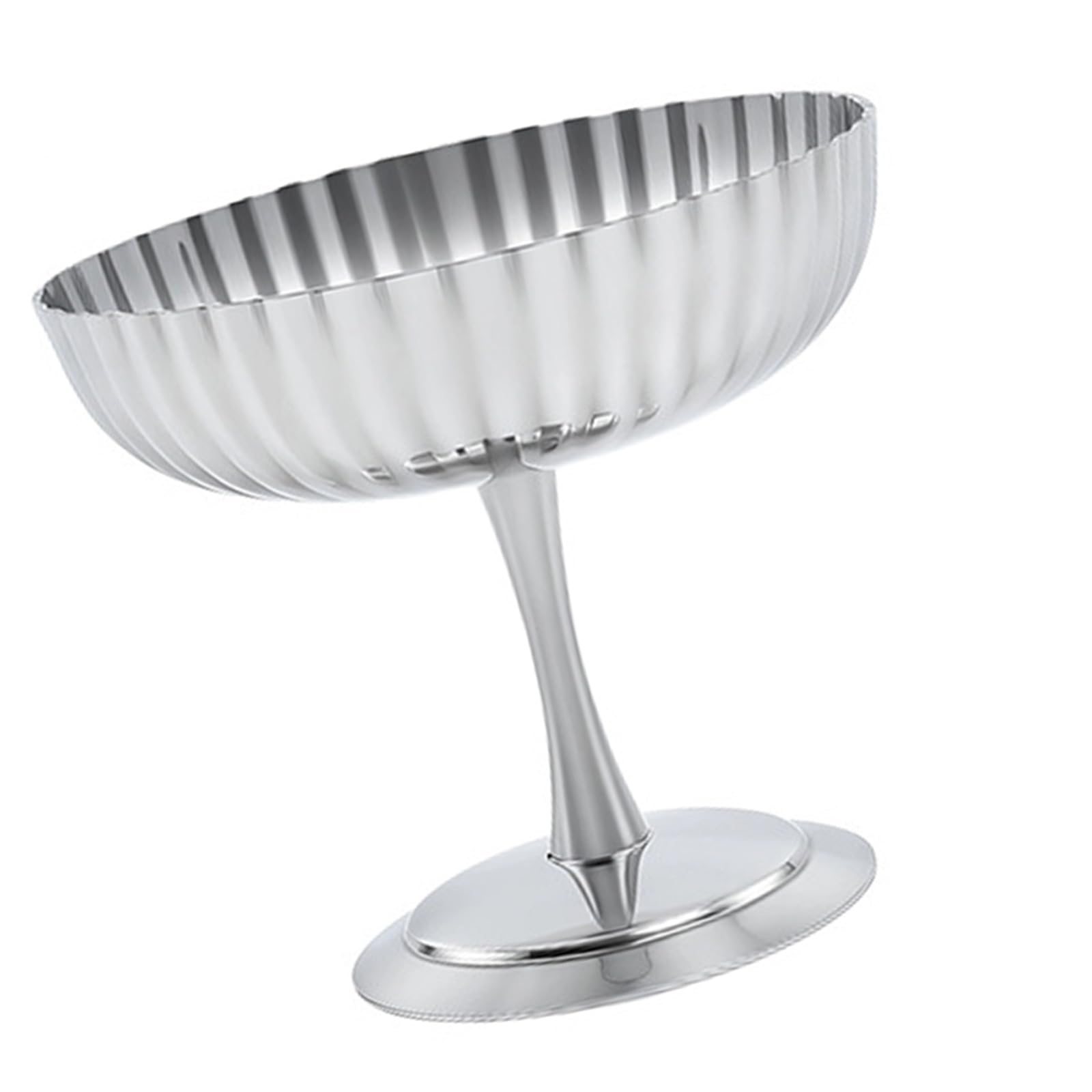 jiingekk Multipurpose 304 Stainless Steel Dessert Bowl with Footed Design Puddings Pastries, Great Restaurants Use High Foot Cup
