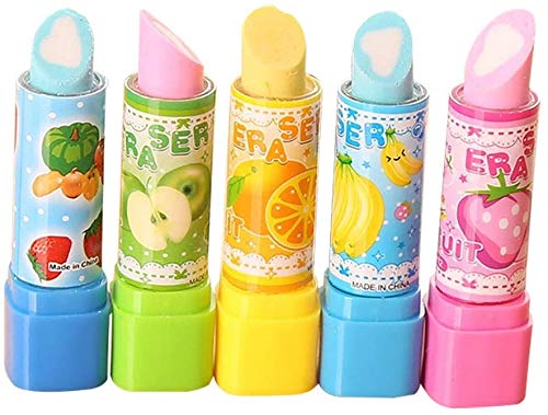 jingyuu gomas goma, Pencil goma, goma Mignon rojo sombrero para los niños de la escuela -5PCS, color estilo-5 5