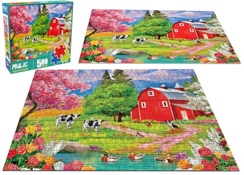 Puzzle de 500 Piezas para Adultos - Puzzle de Rompecabezas - Escena de Granja miniatura 6