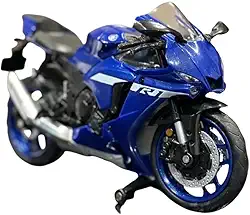 Miniatura Motocicleta Moto Yamahá YZF-R1 - Escala 1/12 - Azul