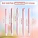 VideMundi 10 Count Pastel Gel Ink Pen Set,Cute Note Taking 0.5mm Fine Point Retractable 10 Count Black Ink Pens with for Writing, Journaling, School, Office (Pink)