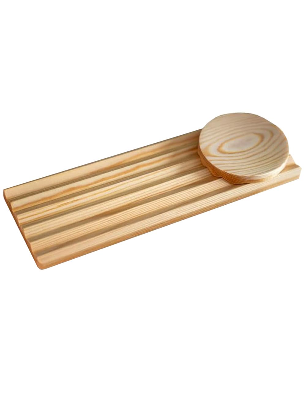JUTSTJUKO Pen Holder Wave Pen Tray Wooden Desk Organizer,Pencil Holder,Fountain Pen Tray,Pencil Organizer Pen Organizer for Desk (Log)
