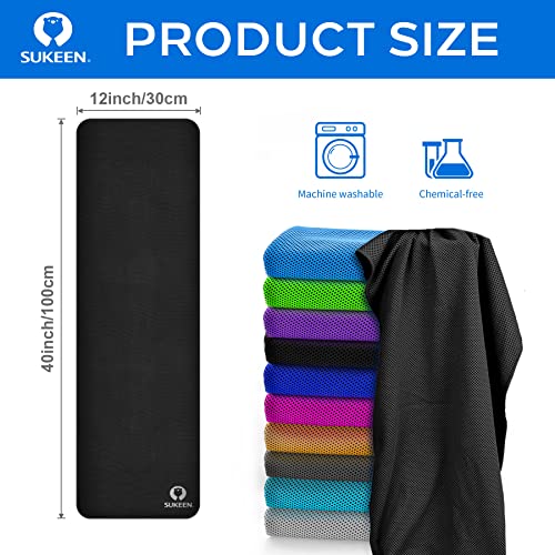 Sukeen Cooling Towel(40"X12") Sweat Towel Cold Towel For Neck&Head,Soft Breathable Chilly Towel For Yoga, Golf, Gym, Camping, Running, Workout & More Activities #TOP1
