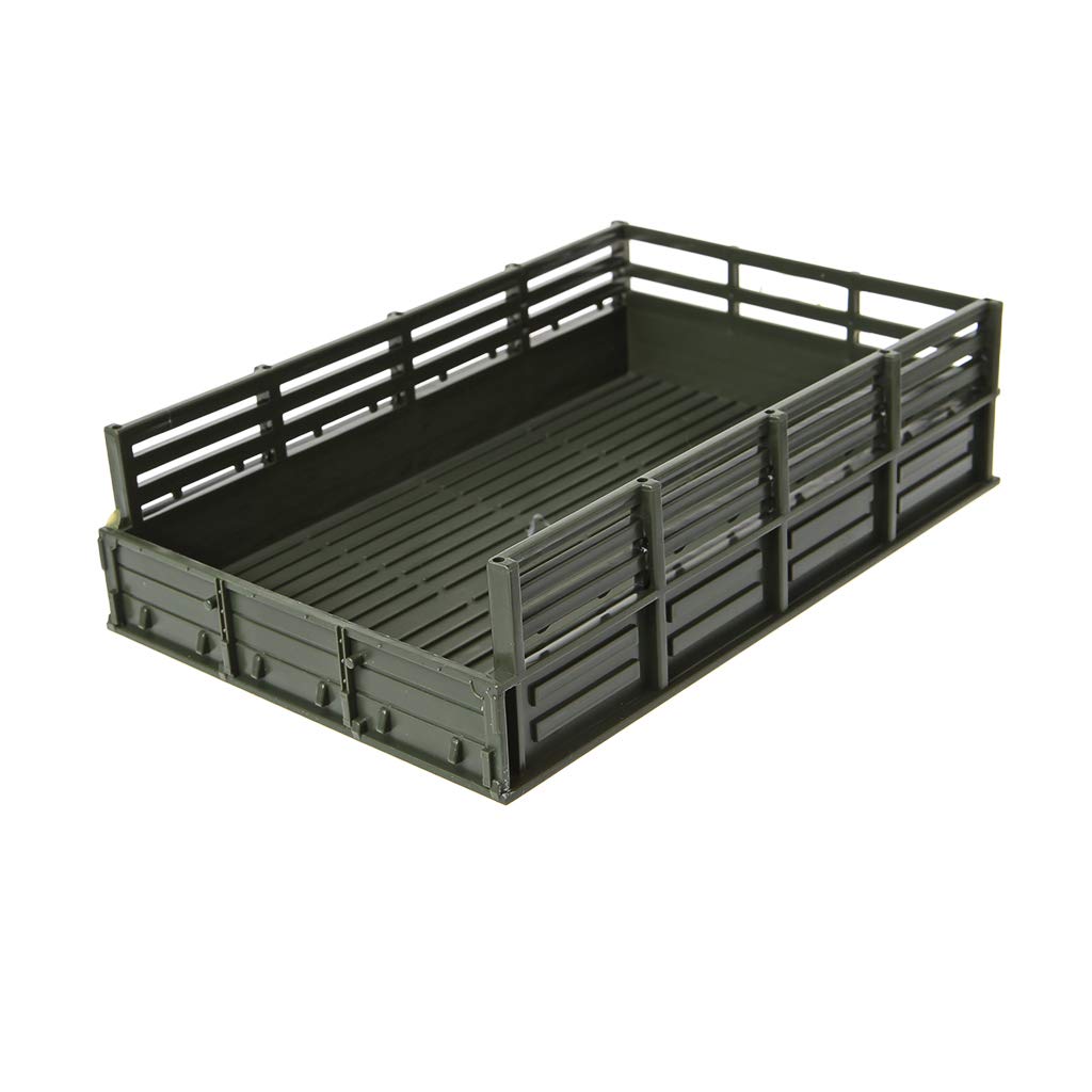WOWOWO Upgrade Trailer DIY Part Set For WPL 1/16 Military Truck RC Car DIY Accessories, Green, Size:20x7x13.5cm - Image 3