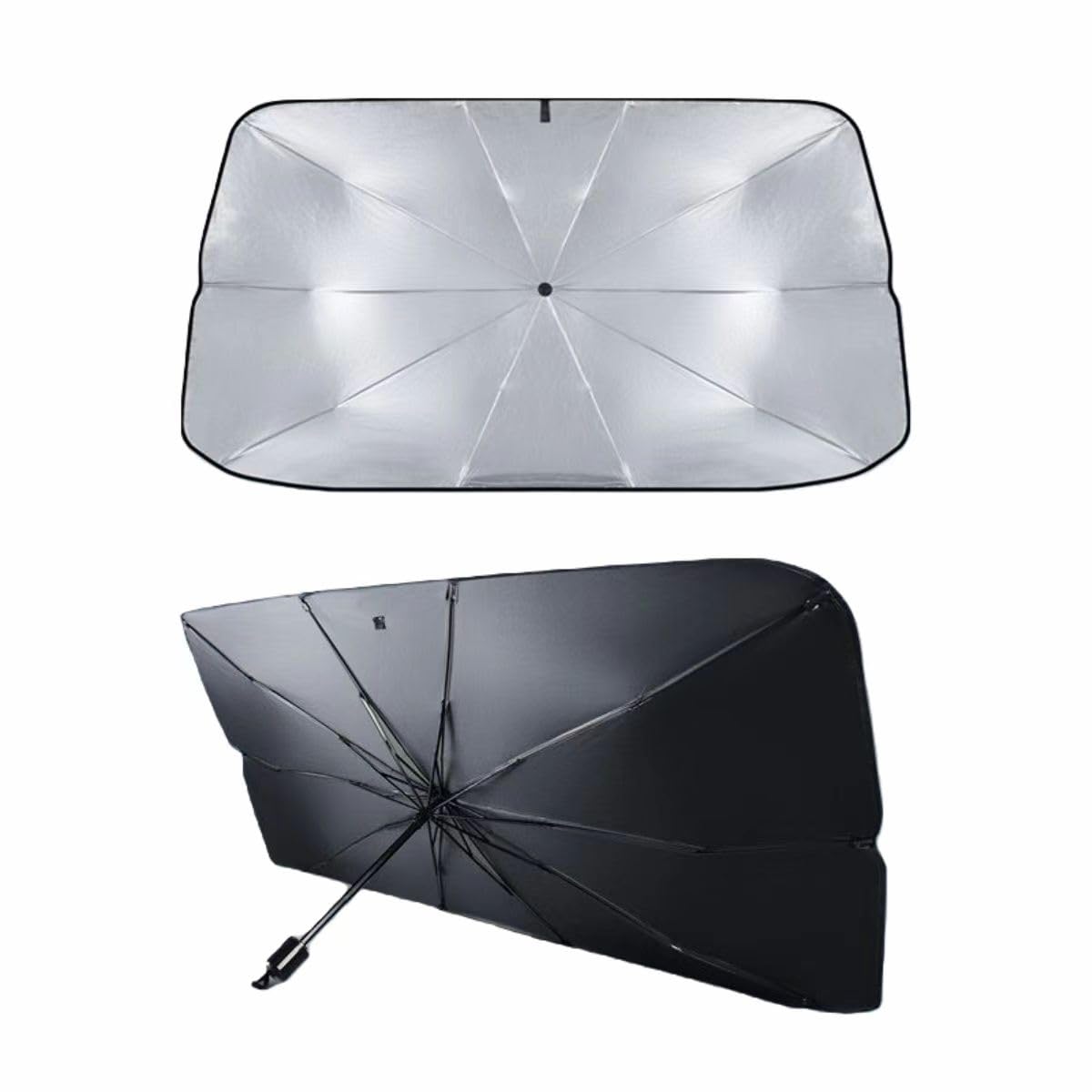 Parasol Coche Paraguas para Seat Ateca,Parasol para Coche Delantero Parabrisas Plegable Interior Bebe Ventana Sunguard Enrollable Sombrilla Protección UV Accesorios Coche