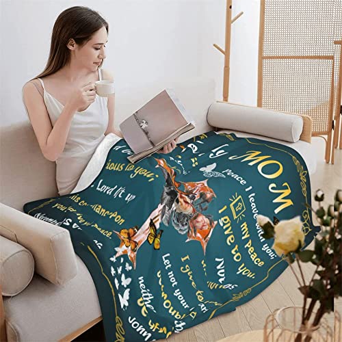 Boopbeep Mom Blanket Christian Birthday Gifts For Mom From Daughter Son Inspirational Religious Gifts For Mom Mothers Day Christmas Birthday Gifts -50X60 Inch #TOP3