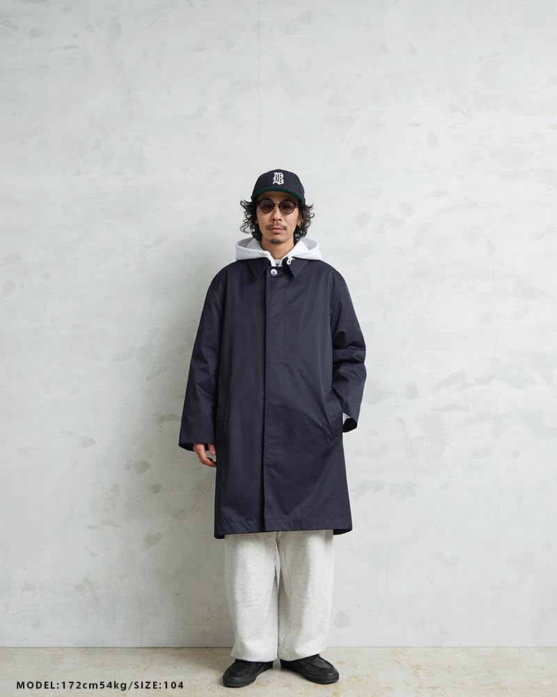 【新品】WAIPER.inc フランス軍リメイク ステンカラーコート NAVY WAIPER.inc 実物 新品 デッドストック フランス軍 リメイク ステン